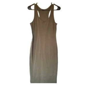 Olive Midi bodycon dress